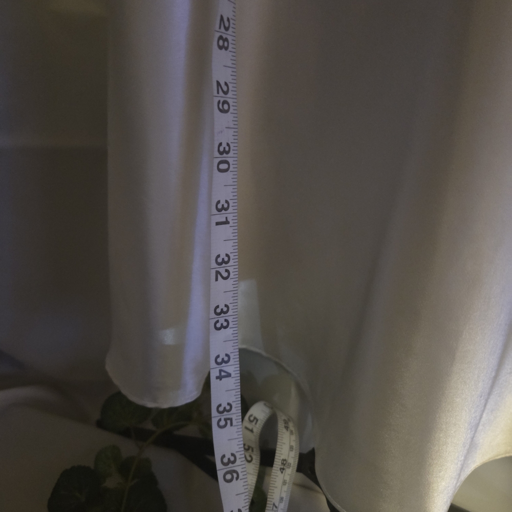 Vintage Delicate Moments Intimates Plus 1X Satin Slip Dress  White Y2K Lingerie - Picture 8 of 8